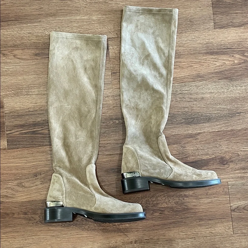New Stuart Weitzman Mercer Suede Knee High Boots